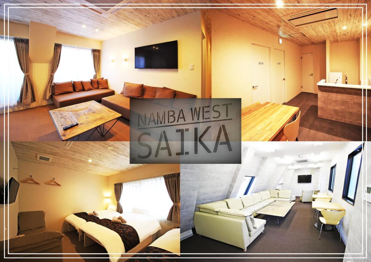 Namba West Saika Apartment Osaka Ngoại thất bức ảnh